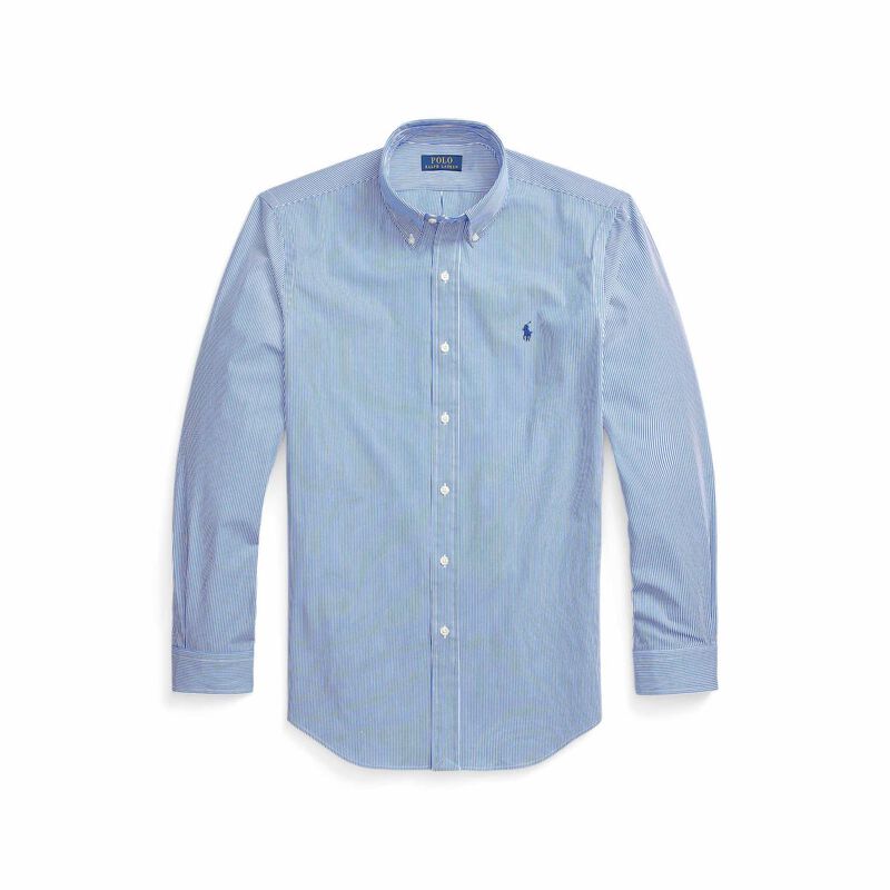 Polo Ralph Lauren Custom Fit Striped Stretch Poplin Shirt image number 2